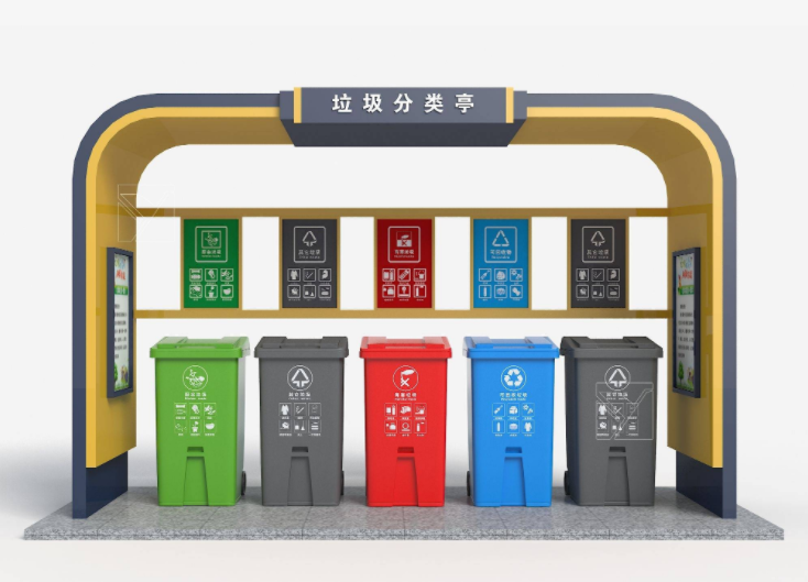 长春内蒙古垃圾分类回收亭 小区分类垃圾亭